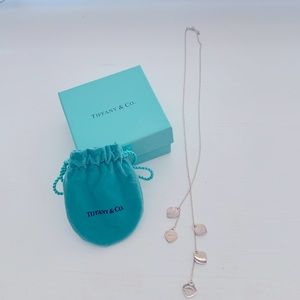 Tiffany & Co. 5 Heart Dangle Necklace
